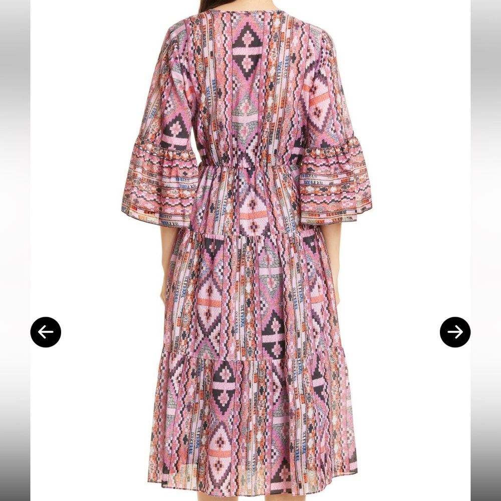 KOBI HALPERIN 
Rosa Print Cotton Dress - Pink Lady Multi - Picture 2 of 7